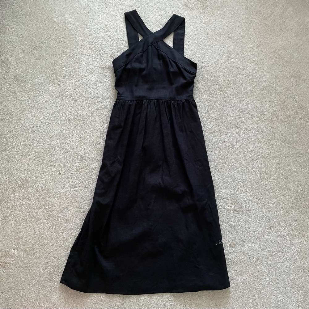 a new day Black Linen Dress